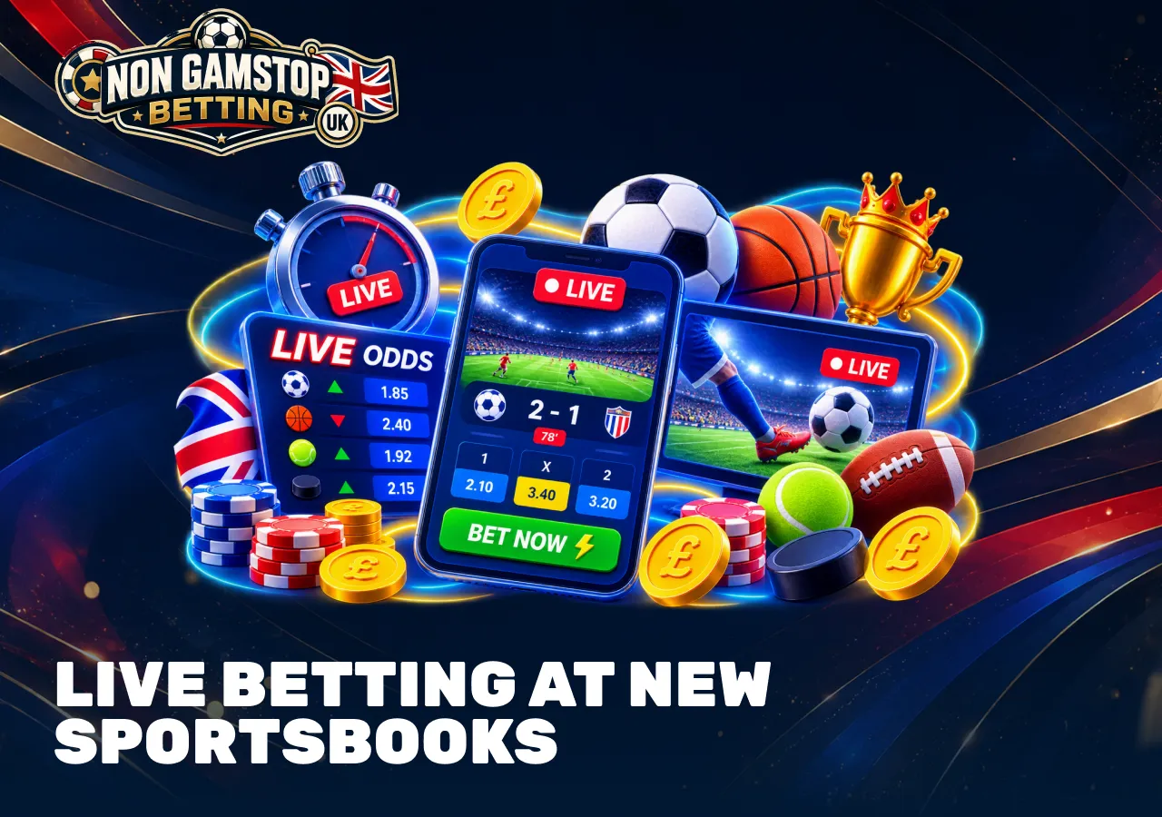 Live betting at new sportsbooks with in-play football odds, mobile wagering and real-time sports markets.