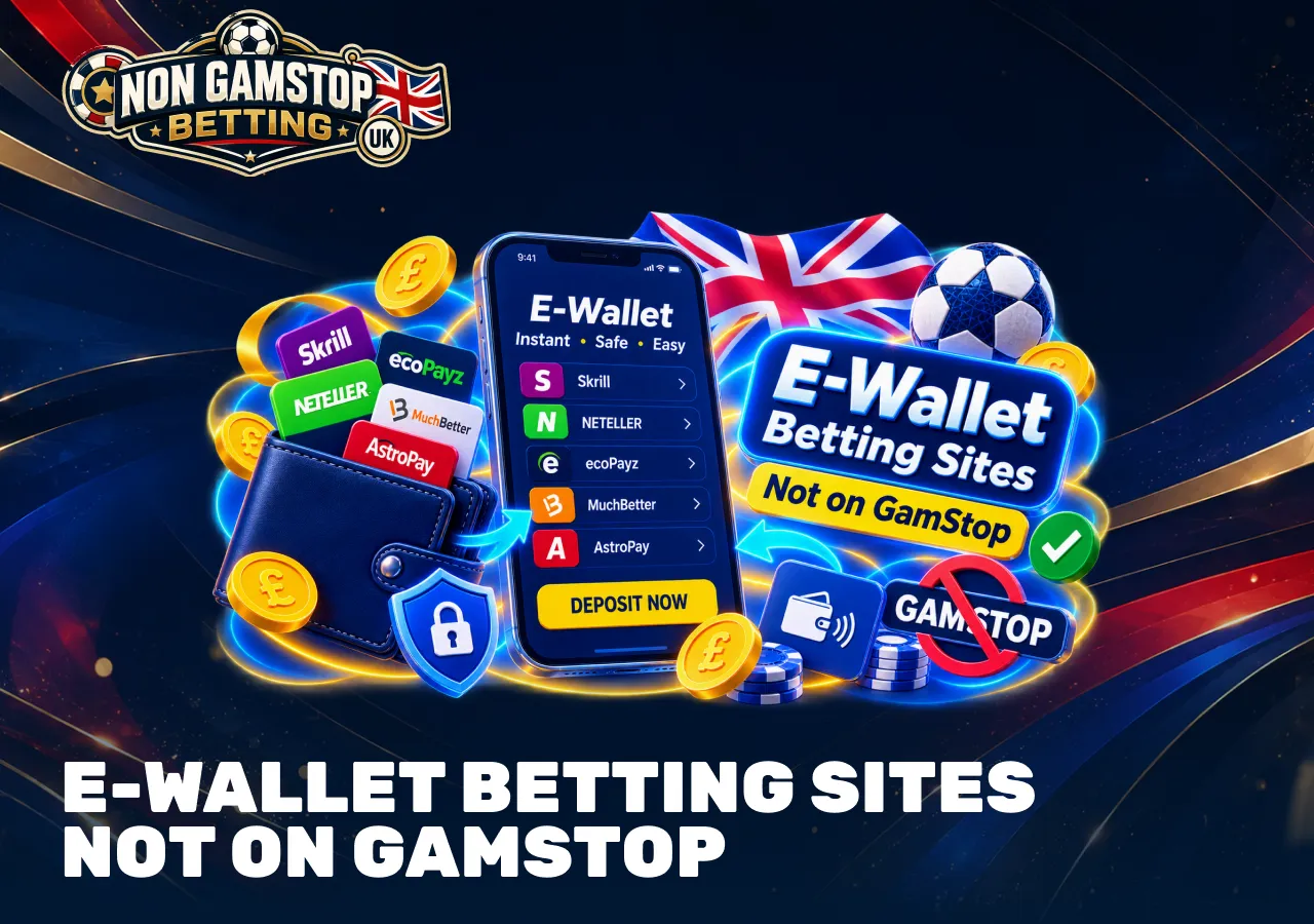 E-wallet betting sites not on GamStop with Skrill, Neteller, ecoPayz and other digital wallet payment options.